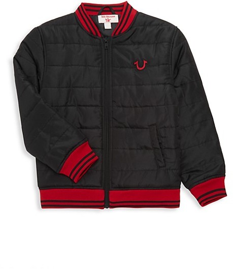 true religion quilted bomber jacket