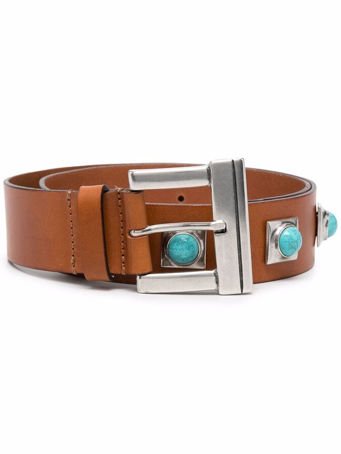 Turquoise Leather Belt | Shop The Largest Collection | ShopStyle