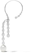 Thumbnail for your product : Yoko London 18kt white gold Novus South Sea pearl and diamond ear cuff