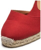 Thumbnail for your product : Castaner red Carina 80 cotton canvas wedge sandals