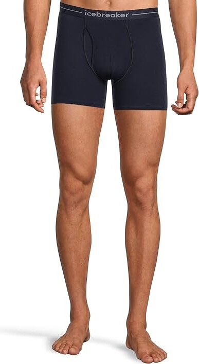 Icebreaker Merino 150 Anatomica Boxers wFly Men's Underwear Midnight Navy : LG, Elastane/Polyamide/Wool