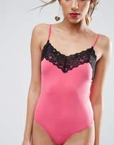 Thumbnail for your product : ASOS Body with Lace Trim