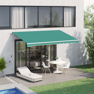 HBI home Versatile Retractable Patio Awning for Outdoor Protection and Style