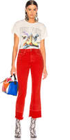 Thumbnail for your product : Amo Bella Released Hem Jeans in Cayenne | FWRD