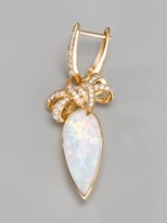Thumbnail for your product : Stephen Webster 'Forget Me Knot' quartz and diamond bow earrings
