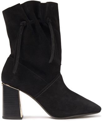 Tory Burch Gigi 85 knotted suede ankle boots