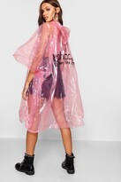 Thumbnail for your product : boohoo Disposable Showerproof Festival Poncho Non Refundable