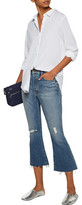 Thumbnail for your product : MiH Jeans Flight Pleated Crinkled Cotton-Gauze Shirt