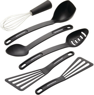 Rachael Ray Tools And Gadgets Kitchen Utensil Set, 6-piece, Black