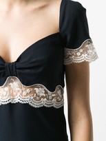 Thumbnail for your product : Miu Miu Lace Trim Sweetheart Neckline Dress