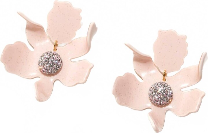 Lele Sadoughi Women's Crystal Lily Earrings In Blush Sparkle