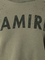 Thumbnail for your product : Amiri logo crop top