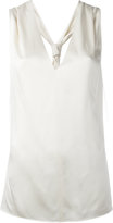 Lanvin - racerback sleeveless blouse - women - Acétate/Viscose - 42