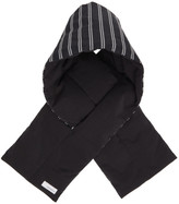 Thumbnail for your product : Nanamica Black Down Striped Muffler Scarf
