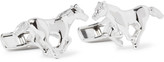 Thumbnail for your product : Dunhill Silver-Plated Horse Cufflinks