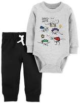 Thumbnail for your product : Carter's Baby Boys 2-Pc. Cotton Dino-Mite Bodysuit & Jogger Pants Set