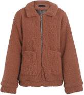 Thumbnail for your product : BerryGo Women's Faux lambswool Fluffy Teddy Bear Coat Outwear Light ,M