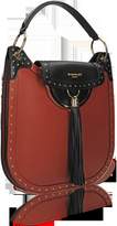 Thumbnail for your product : Balmain Domaine 33 Glove Terre de Sienne Leather Shoulder Bag w/Pompon and Studs