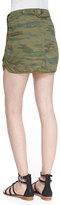 Thumbnail for your product : Maison Scotch Camo-Print Button-Trim Miniskirt