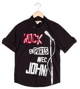 Thumbnail for your product : John Galliano Boys' Graphic Short Sleeve Shirt