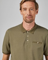 Thumbnail for your product : Ted Baker Tall Textured Cotton Polo Shirt