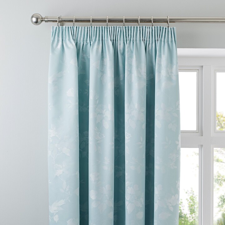 Dunelm Eden DuckEgg Thermal Pencil Pleat Curtains Blue ShopStyle
