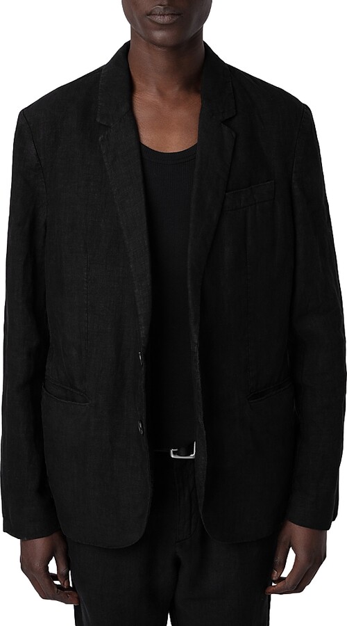 Zadig & Voltaire Viks Linen Regular Fit Blazer