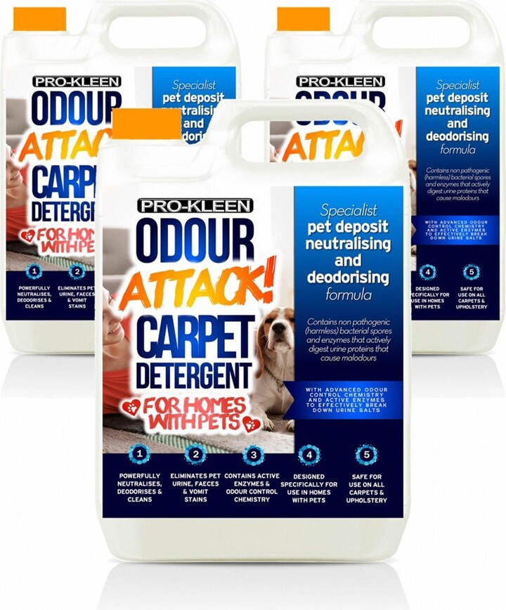 ProKleen Odour Attack Pet Carpet Cleaner Shampoo 3 x 5L ShopStyle Rugs