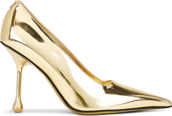 Jimmy Choo Ixia 95 Heel in Metallic Gold