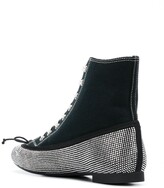 Thumbnail for your product : Marco De Vincenzo Rhinestone Embellished Ballerina Sneakers