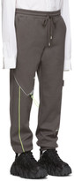 Thumbnail for your product : Ader Error Grey Piping Incision Lounge Pants