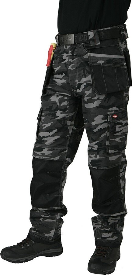 mens camo work trousers