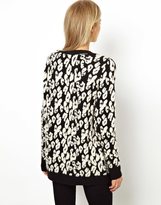 Thumbnail for your product : MANGO Oversized Leopard Jumper