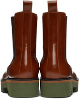 Thumbnail for your product : Dries Van Noten Tan Polished Chelsea Boots