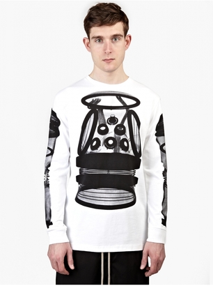 Hood by Air Men’s Long-Sleeved Astronaut Printed T-Shirt