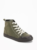 Thumbnail for your product : Old Navy Canvas Rubber-Toe High-Tops for Boys