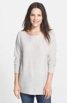 Thumbnail for your product : Halogen Cashmere Shirttail Sweater (Regular & Petite)