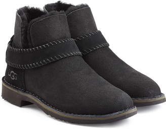 UGG McKay Fold Cuff Suede Ankle Boots with Shearling