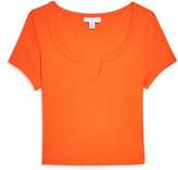 Thumbnail for your product : Topshop Notch Neck Tee