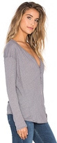 Thumbnail for your product : Splendid Heathered Long Sleeve Top