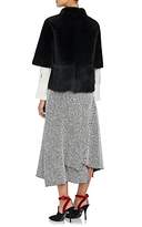 Thumbnail for your product : Barneys New York Women's Fur Crop Short-Sleeve Coat - Black