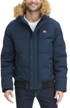 tommy hilfiger fur jacket mens