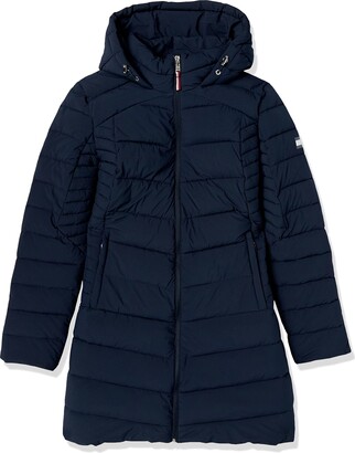 Tommy Hilfiger Women Hooded Solid Zip Up Long Packable Jacket