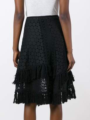 See by Chloe See By Chloé crochet layered skirt