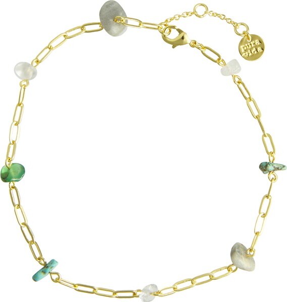 Pura Vida Charity Stone Bead Chip And Chain Bracelets