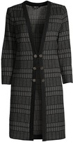 Thumbnail for your product : Misook Tonal Plaid Knit Duster