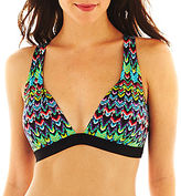 Thumbnail for your product : JCPenney a.n.a Macramé-Back Halter Pushup Bra Swim Top