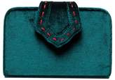 Thumbnail for your product : Mehry Mu Green fey mini velvet clutch