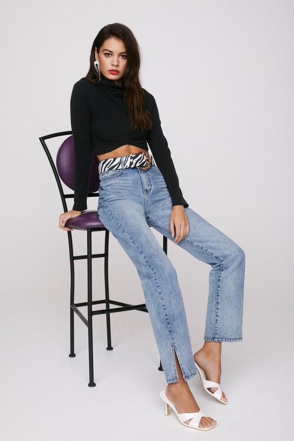 High Waisted Shirt Jeans | Shop the world's largest collection of 
