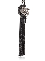 Thumbnail for your product : Roberto Cavalli Silver Plated Horse Leather Necklace